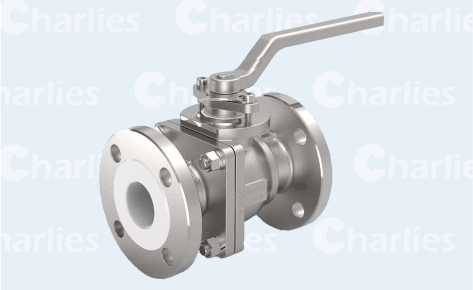 FLOATING BALL VALVE PTFE LINED FLANGES