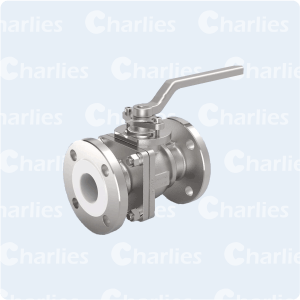 FLOATING BALL VALVE PTFE LINED FLANGES